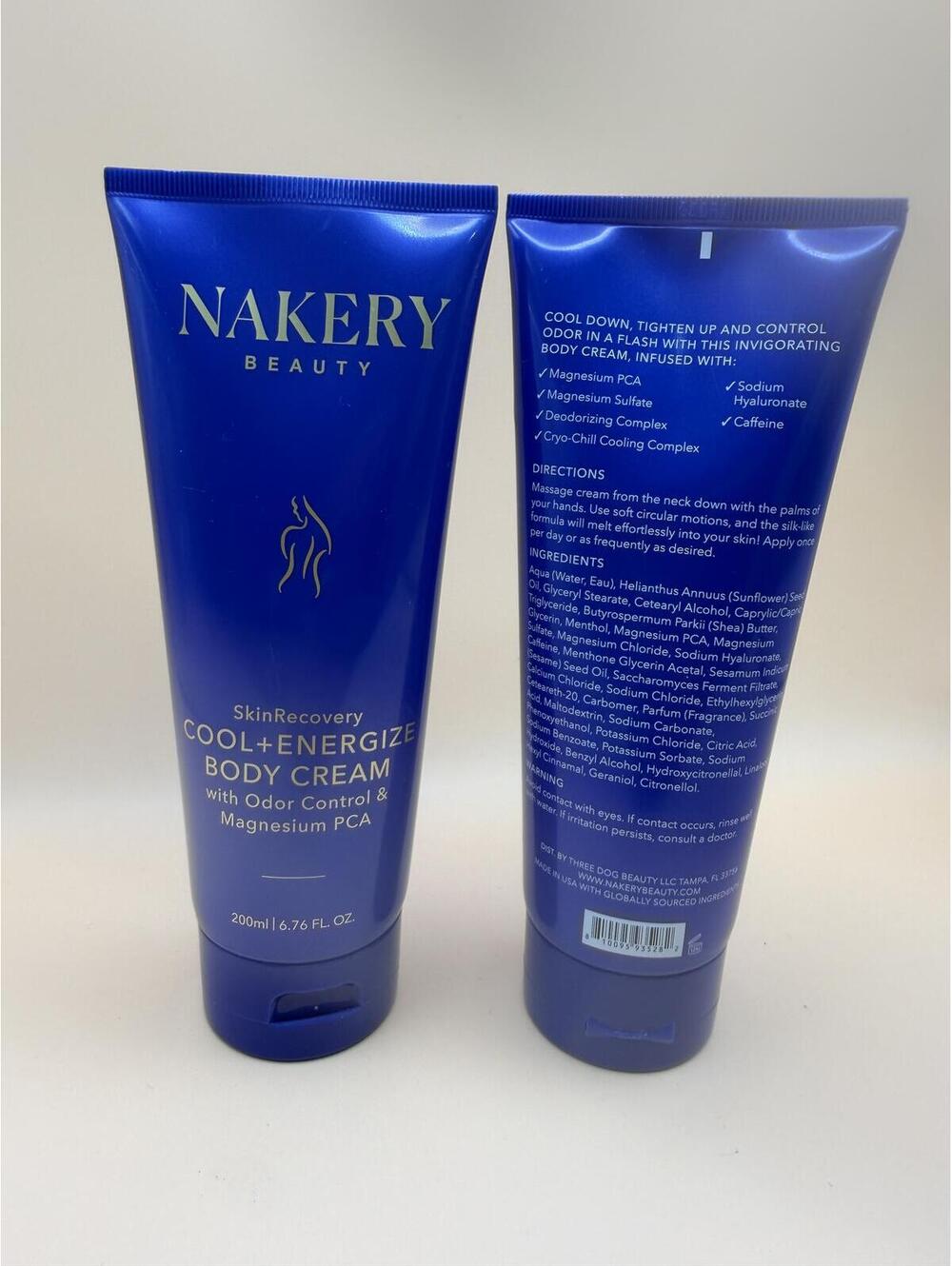 (Set of 2) Nakery Beauty Cool + Energize Body Cream 200ml - Cryo-Chill Magnesium - Picture 7 of 7
